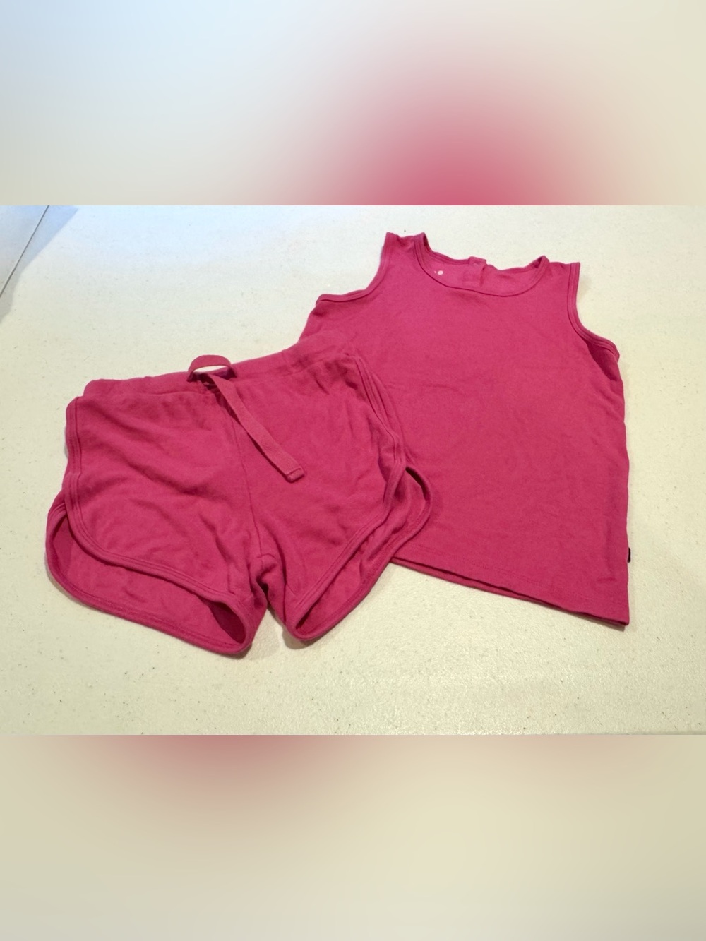 Kyte BABY Pink Tank and Shorts Set size 6t